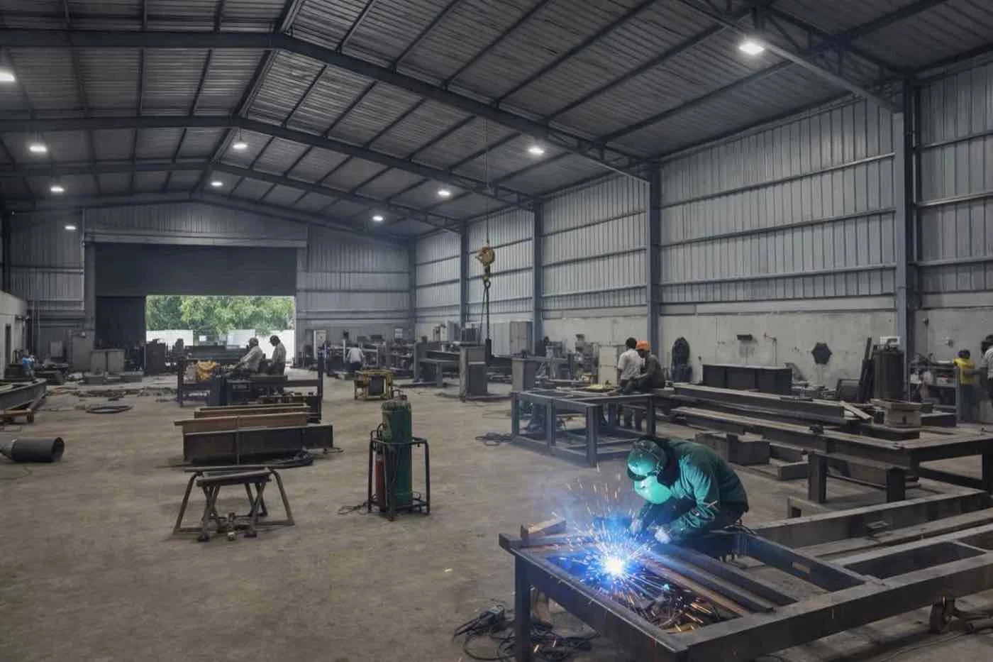 HAIL engineering team at fabrication workshop Kalol Gujarat